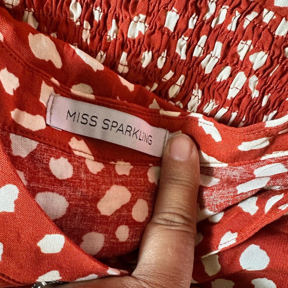 ♥️🎈NWT RED WHITE POLKADOT DRESS - Picture 15 of 15
